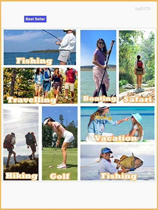 UPF 50 Long Sleeve Quick Dry Active Shirt for Hiking Fishing Travel - Picture 7 of 7